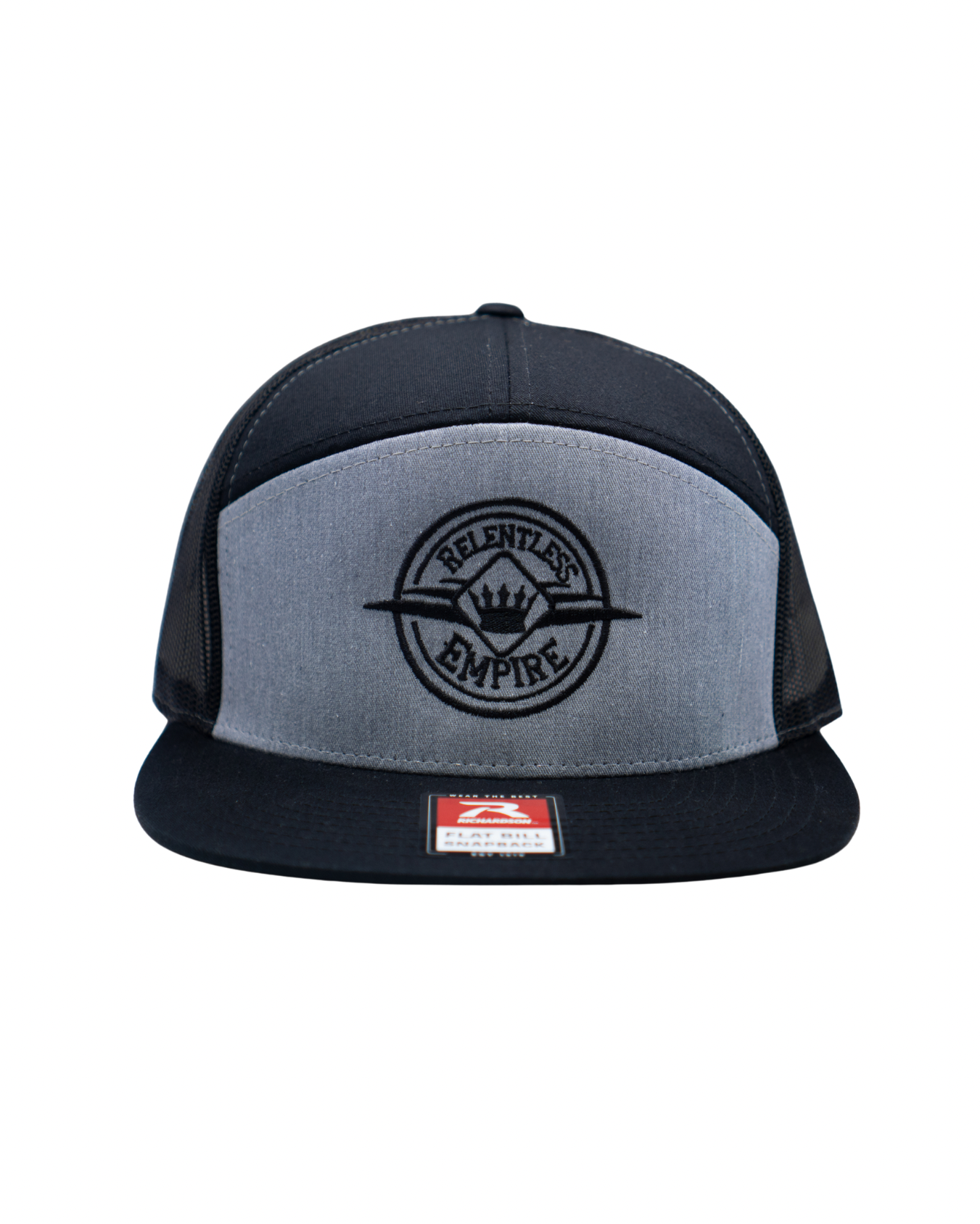 Heather Grey/ Black Flat Bill