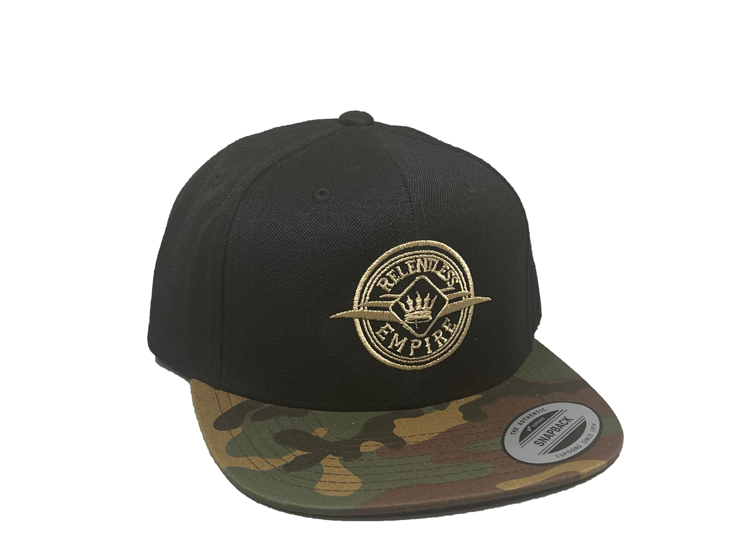BLACK/CAMO SNAPBACK