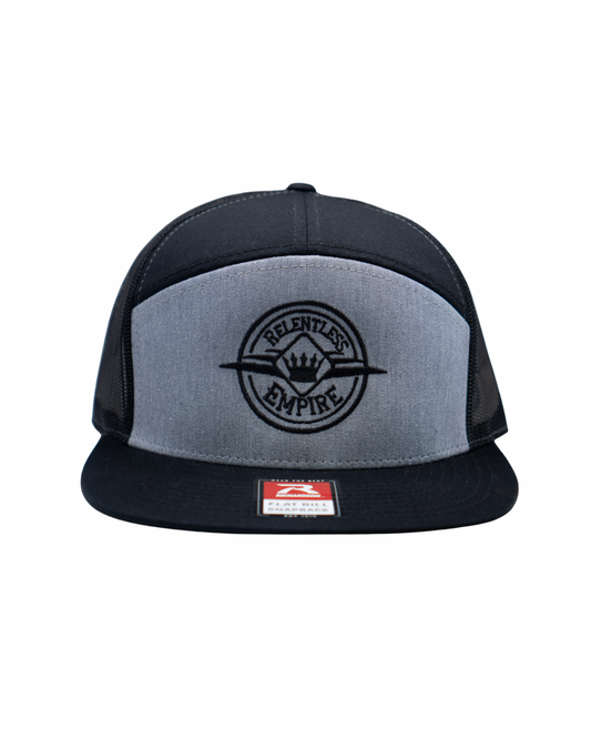 Heather Grey/ Black Flat Bill