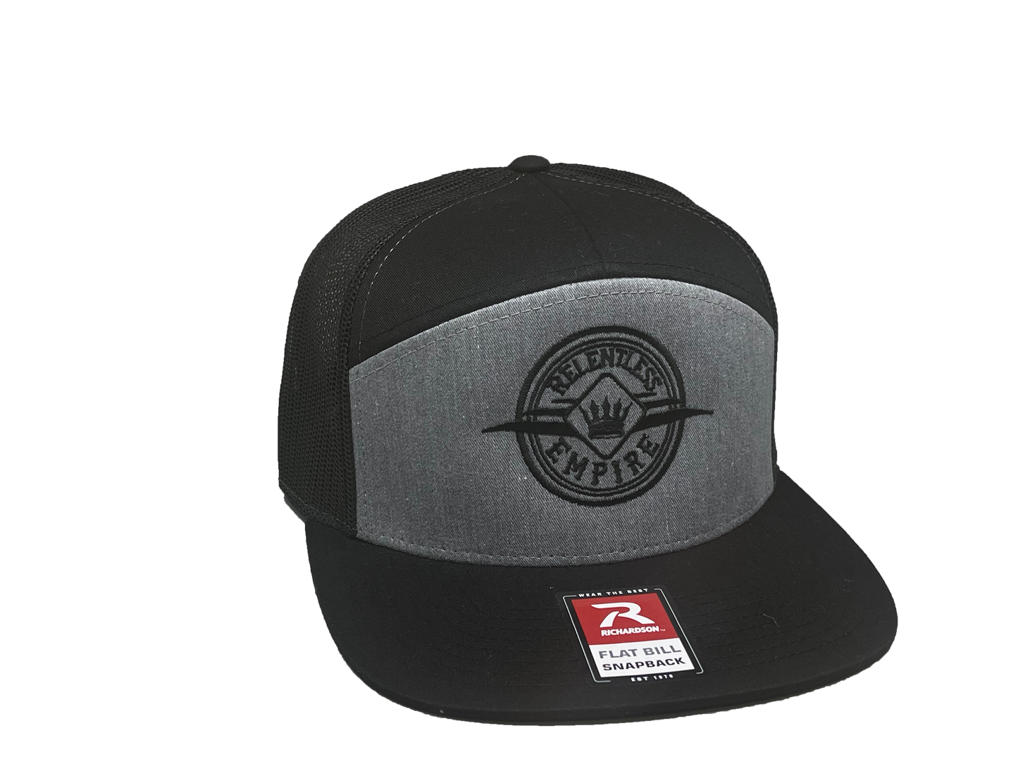 Heather Grey/ Black Flat Bill